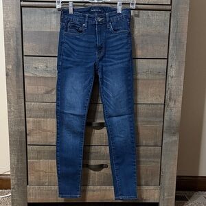 Aeropostale Women's Deep Blue Skinny Jeans